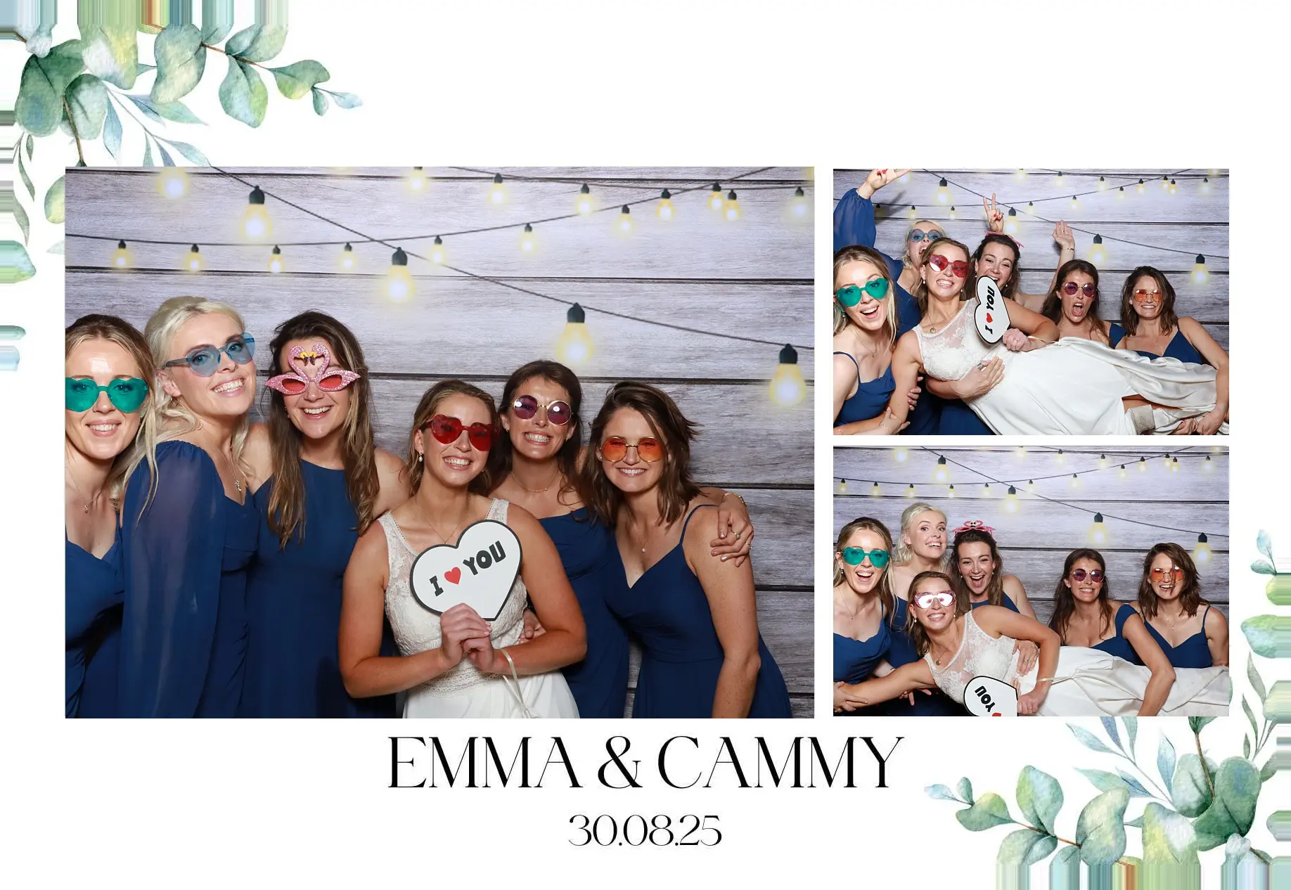 A photo collage of a summer party, titled 'The Causey, Summer 2024' with guests posing outdoors.